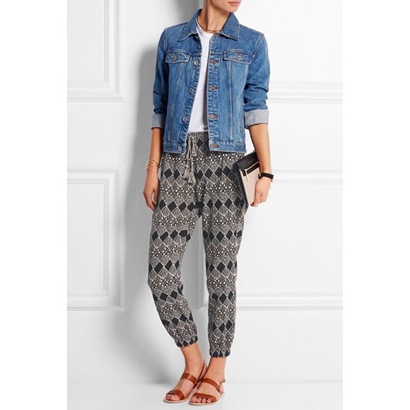 Madewell Pants - Madewell Shorewalk Cover Up Pants Woodcut Diamond
